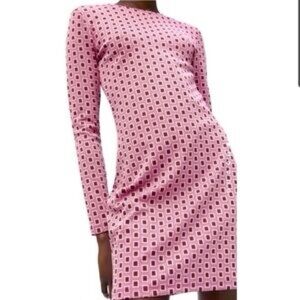 Geometric Patterned Zara jacquard Pink mini Dress M